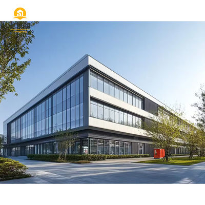 Q235B Q355B Prefab Steel Frame Building with 30-50 Years Lifespan and High Intensity for Custom Design