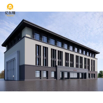 High-Quality Q355 Q235 Steel Frame Building with 40-50 Years Lifespan and Multi-Span Design
