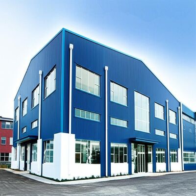 High-Quality Q355 Q235 Steel Frame Building with 40-50 Years Lifespan and Multi-Span Design