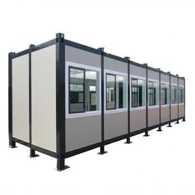 Customized 6055*2990*2896mm Painted Steel Structure Prefab Container House for Movable Restaurant