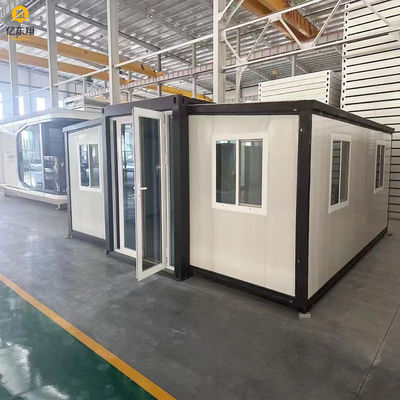 Steel Prefab Expandable Container House with Glass Wool Wall Panels